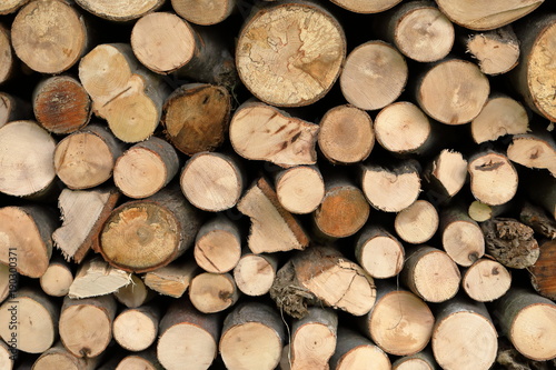 Cut wood  firewood background