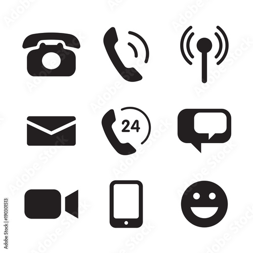 icon communication, vector