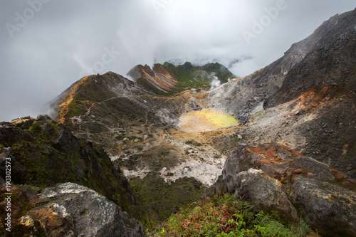 Lanscape in caldera of volcano Sibayak ,North Sumatra,Indonesia