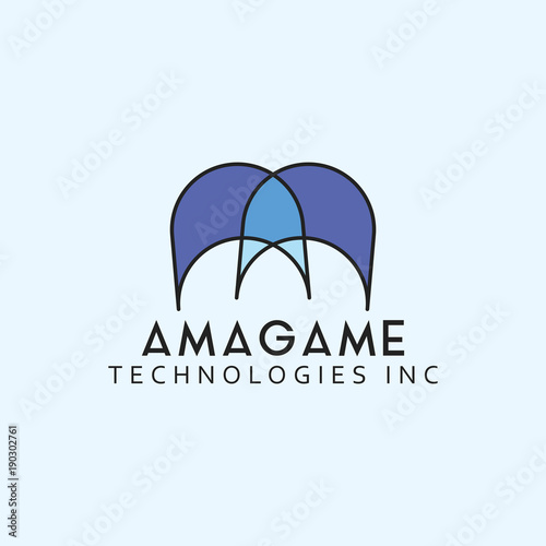 Abstract logo. Minimalistic logo design. Creative logo. Beautiful and simple element.