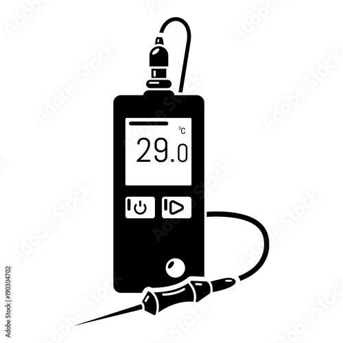 Digital tonometer icon, simple style