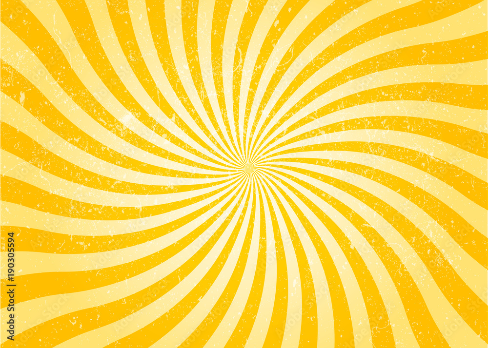 Fototapeta premium Retro Editable Sunburst - vector illustration eps 10