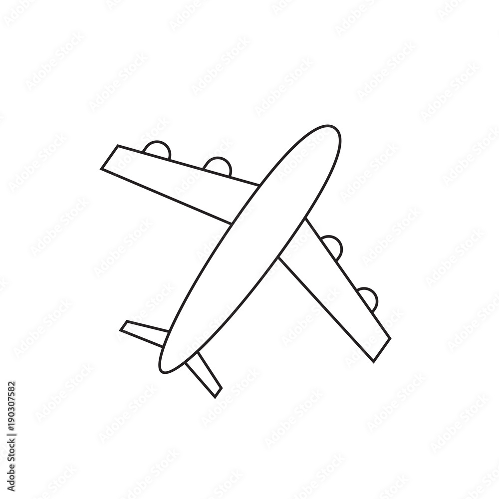 airplane icon- vector illustration airplane icon- vector illustration