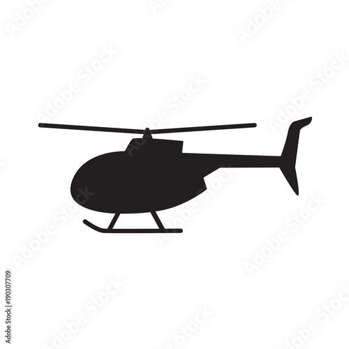 helicopter icon- vector illustration