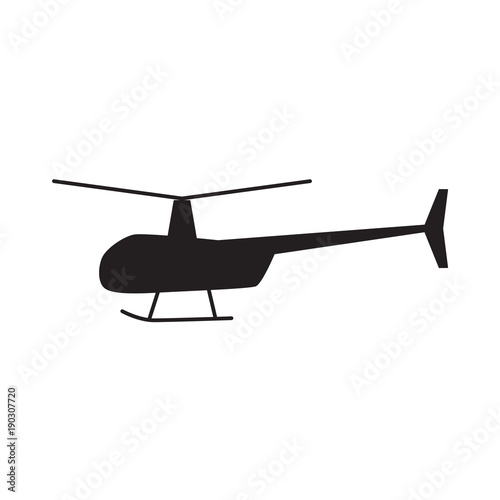 helicopter icon- vector illustration