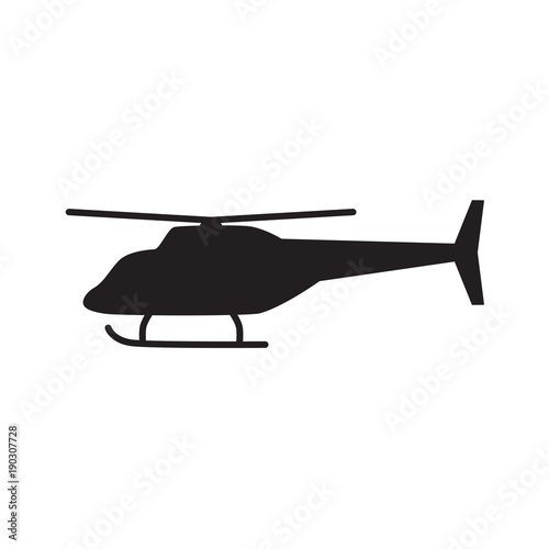 helicopter icon- vector illustration