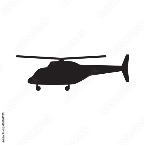 helicopter icon- vector illustration