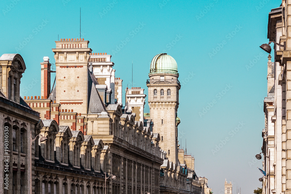 Streets and Buildings of Paris, France