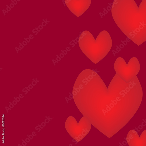 Abstract background with hearts