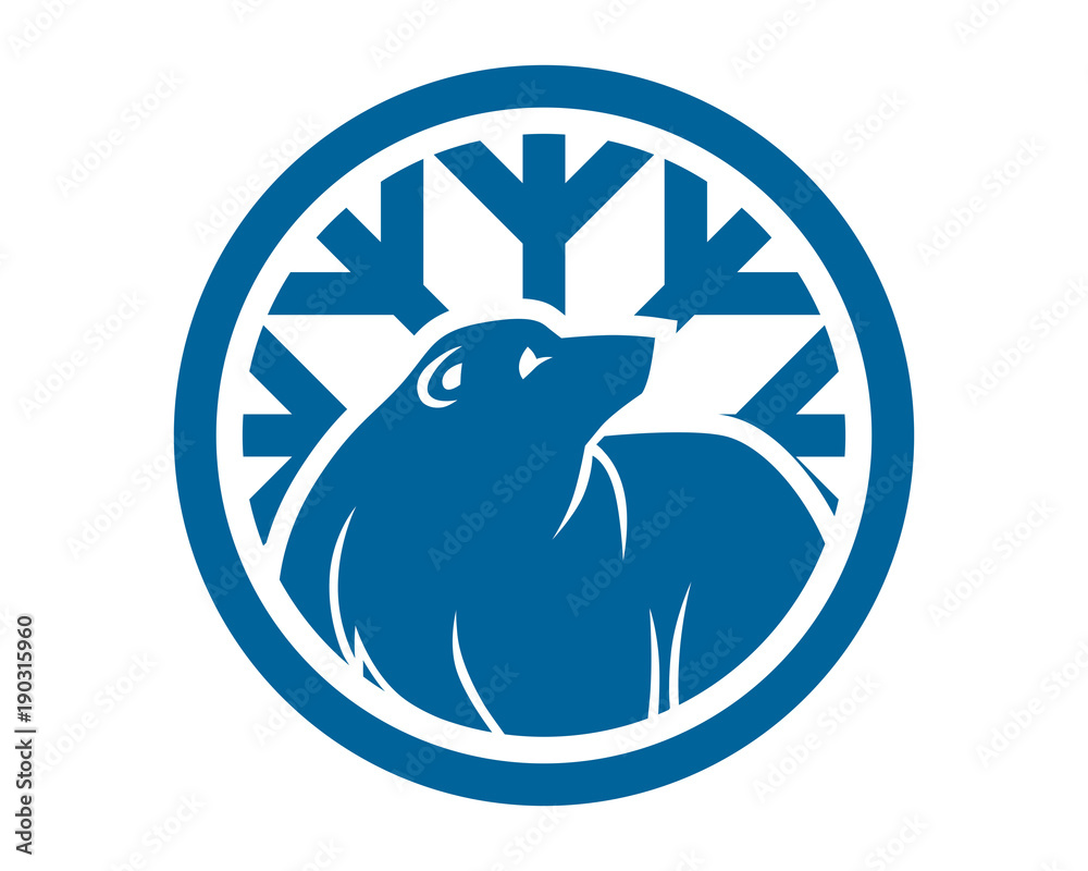 blue winter bear grizzly polar beast animal fauna image vector icon logo silhouette blue winter bear grizzly polar beast animal fauna image vector icon logo silhouette
