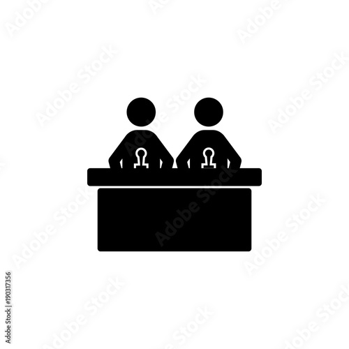 news anchors icon. Elements of news and media streaming icon. Premium quality graphic design. Signs, symbols collection icon for websites, web design, mobile app, graphic