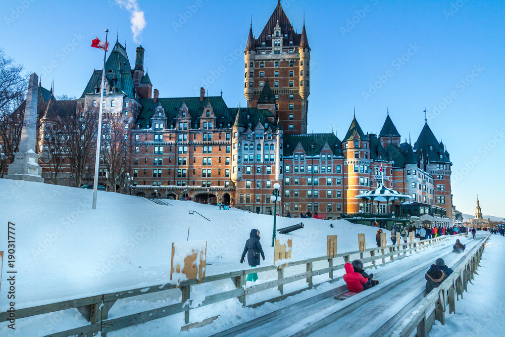 Obraz premium Chateau Frontenac w Quebec City
