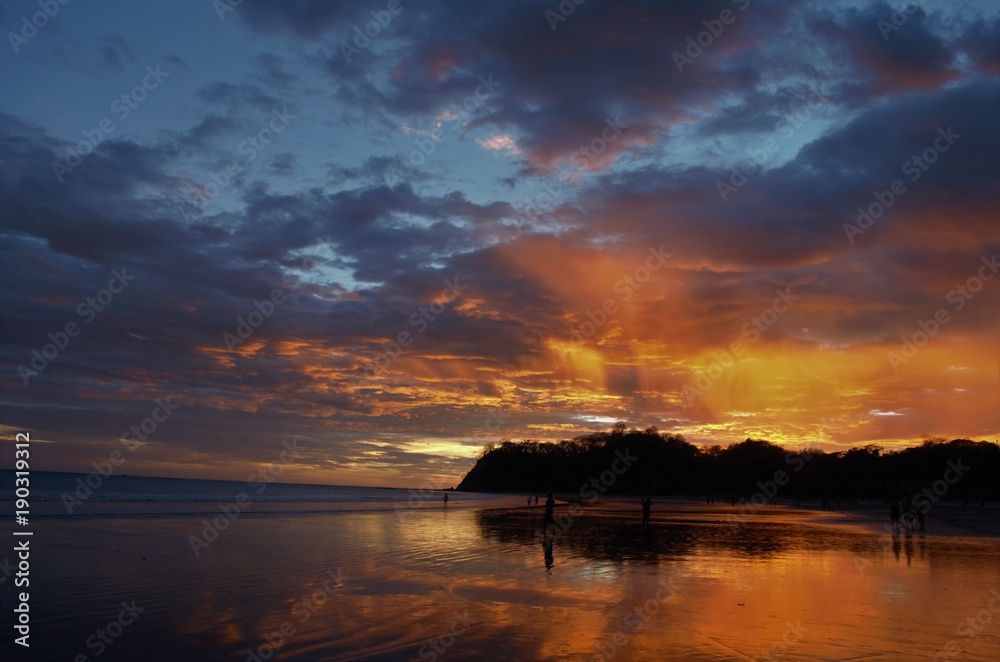 The beautiful Playa Samara is Costa Rica