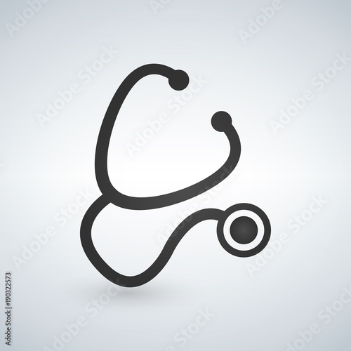 Stethoscope Icon Medical Health Care Symbol Vector illustration.