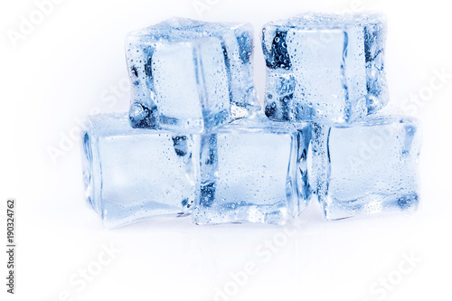 Many ice cubes
