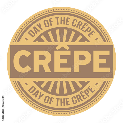 Day of the Crepe rubber stamp