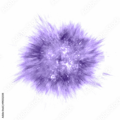 Violet ink explosion