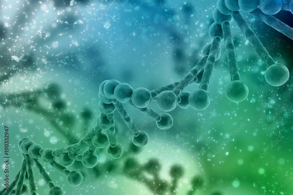 3d render of dna structure, abstract background 3d render of dna structure, abstract background