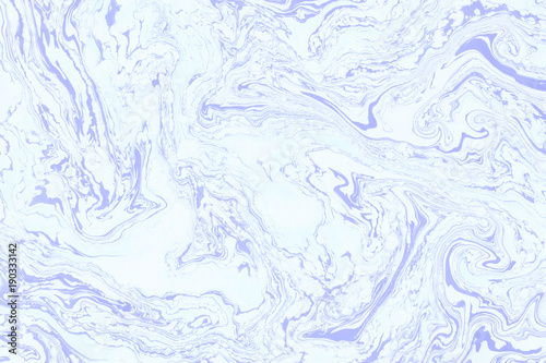 Suminagashi marble texture hand painted with blue ink. Digital paper 595 performed in traditional japanese suminagashi floating ink technique. Powerful liquid abstract background.