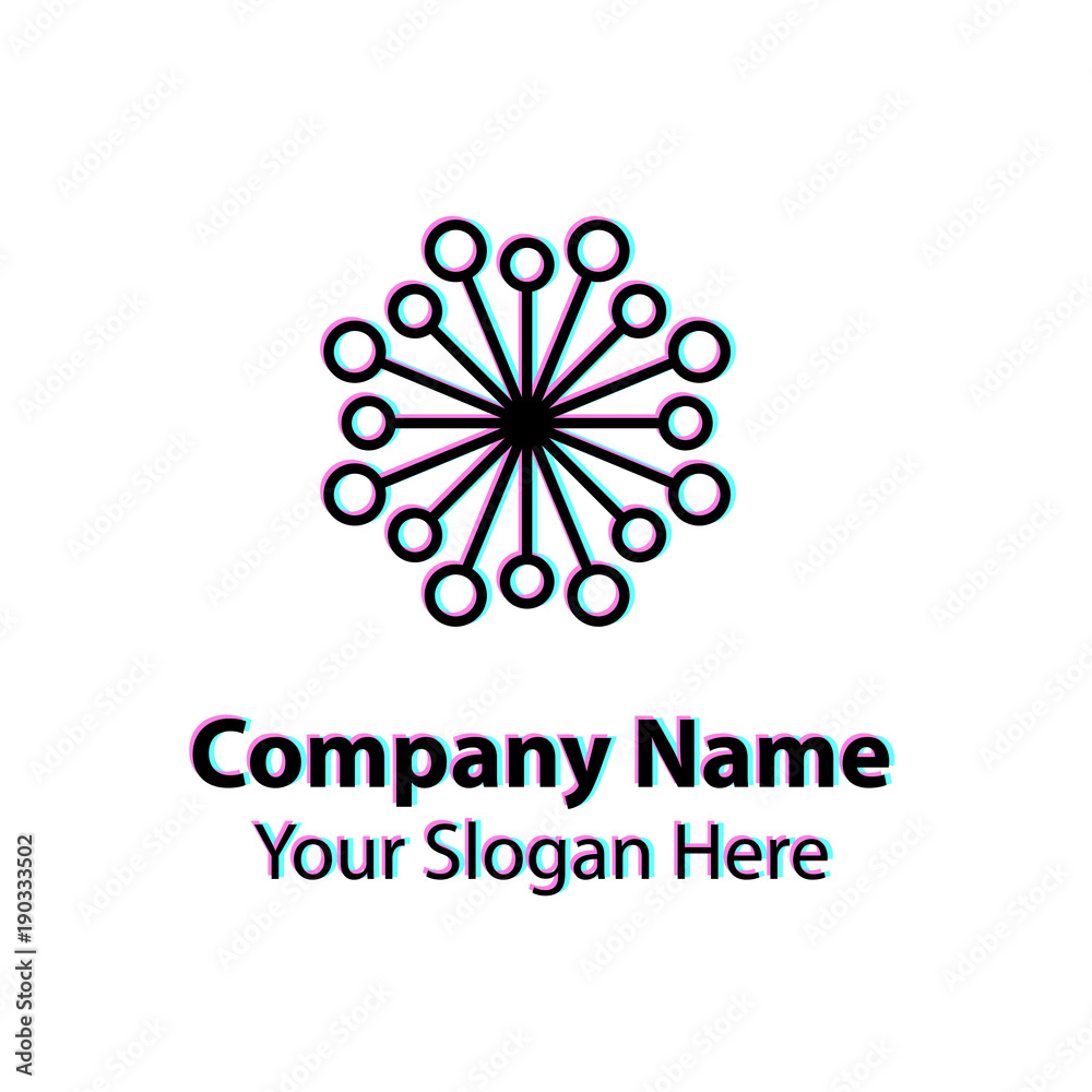 Abstract logo design, circle vector logo design Abstract logo design, circle vector logo design