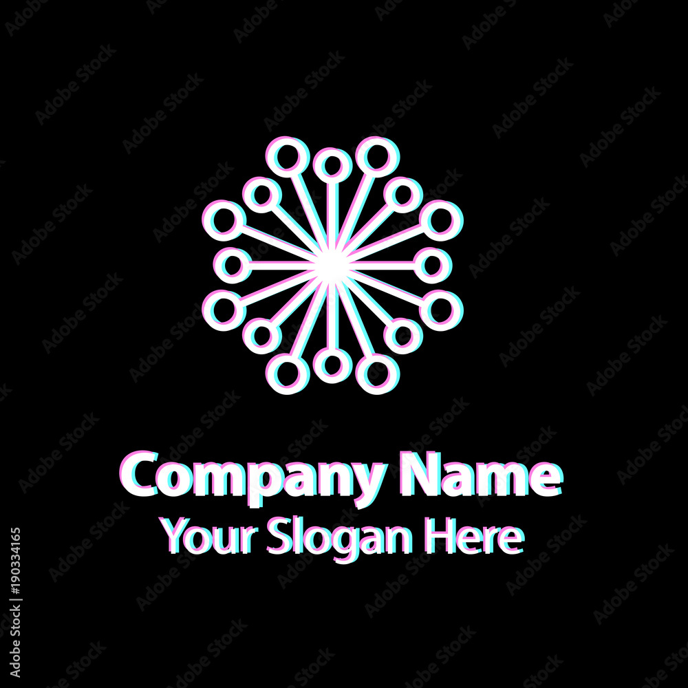 Abstract logo design, circle vector logo design Abstract logo design, circle vector logo design