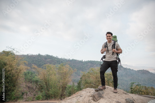 hiker enjoying the view