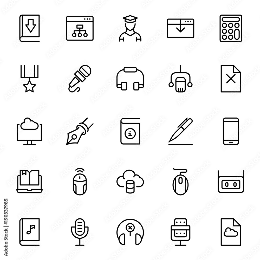Flat icon set Flat icon set