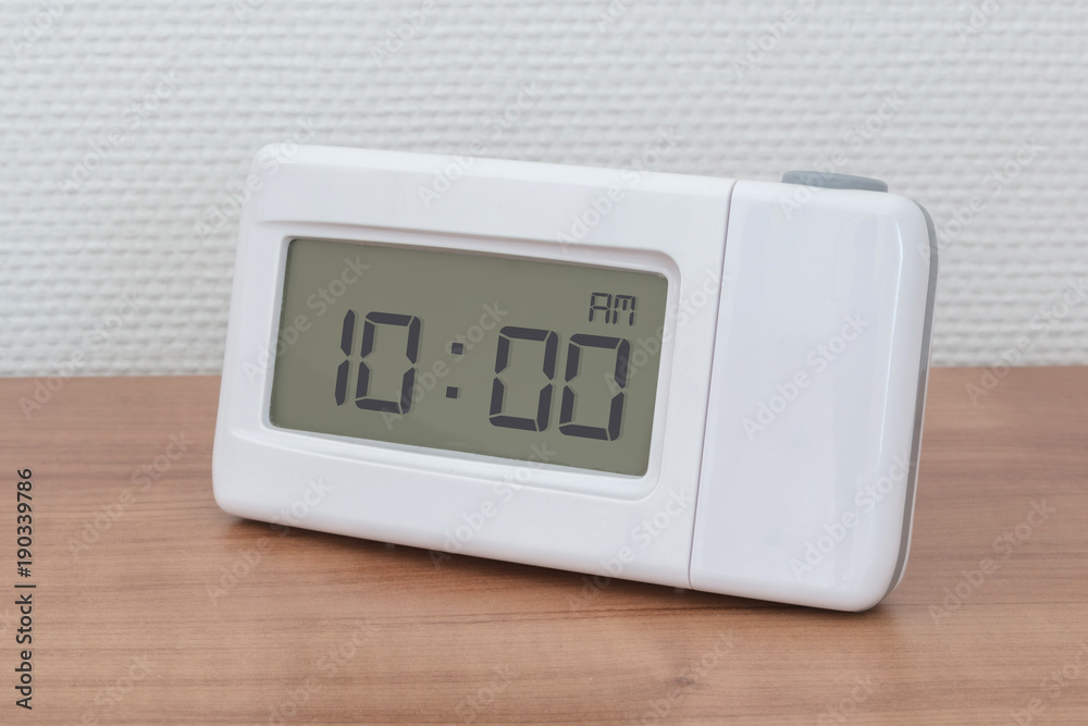 Clock radio - Time - 10.00 AM Clock radio - Time - 10.00 AM