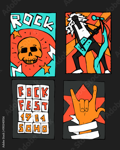 Rock music festival poster