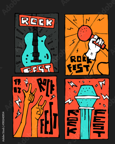 Rock music festival poster