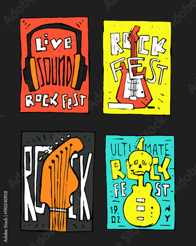 Rock music festival poster
