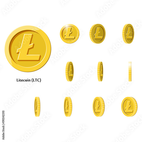 Gold Rotate Litecoin Frames