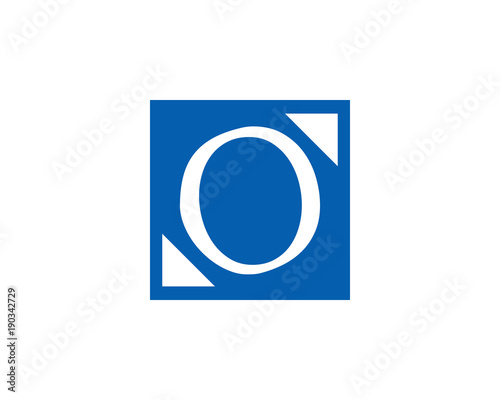 o letter square logo