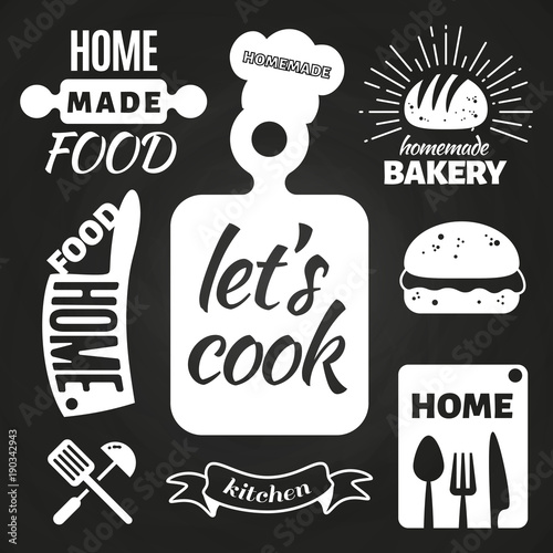 Home made bakery and home cooking badges