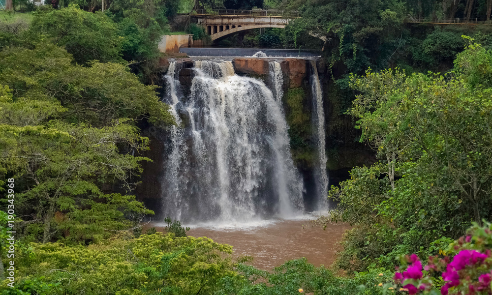 Waterfall. Africa. Kenya