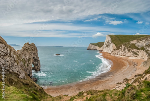 Durdle Door on the Jurassic Coast of Dorset, UK photo