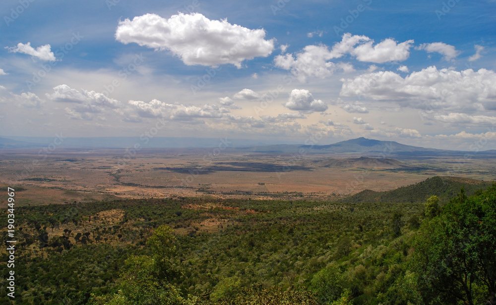 The Great Rift Valley from the Kamandura Mai-Mahiu Narok Road, K Stock ...