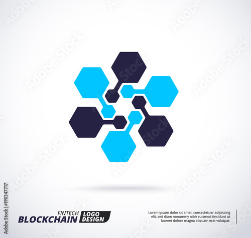 Modern logo concept for Business technology and finch industry.