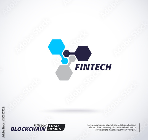 Modern logo concept for Business technology and finch industry.