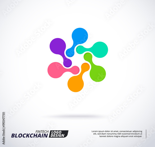 Modern logo concept for Business technology and finch industry.