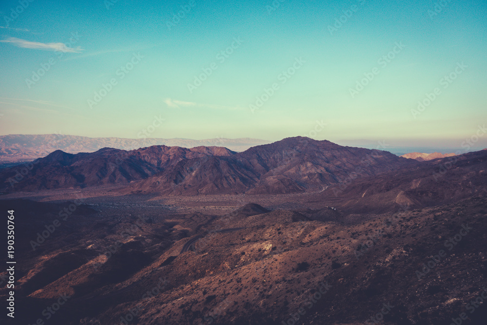 Desert at Sunset Near Palm Springs California