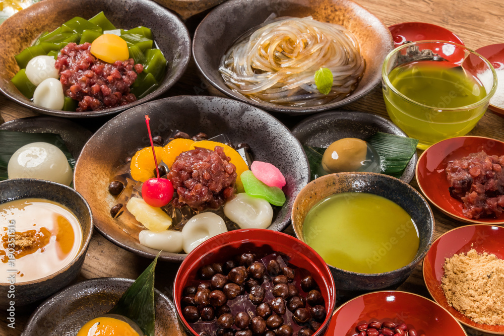 代表的な和スイーツ traditional Japanese Sweet taste desert 代表的な和スイーツ traditional Japanese Sweet taste desert