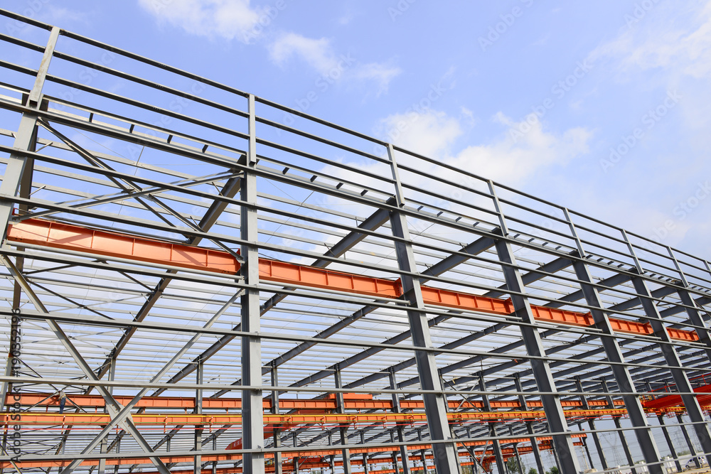 Steel structure workshop is under construction Steel structure workshop is under construction