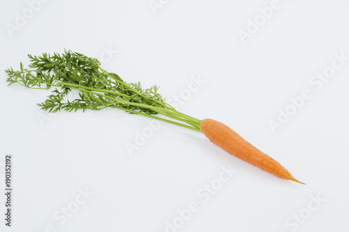 fresh carrots on stick
