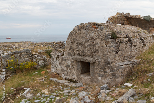 Ruins of the ancient Greek and Roman city Anemurium  Turkey