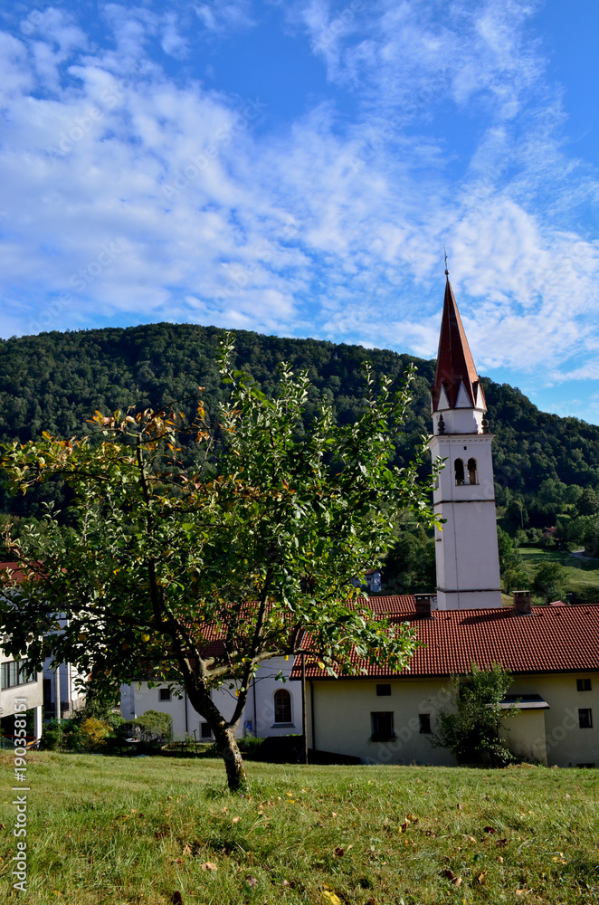 Church in slovenian village