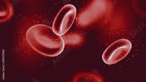 3d illustration electron microscopic of red blood cells