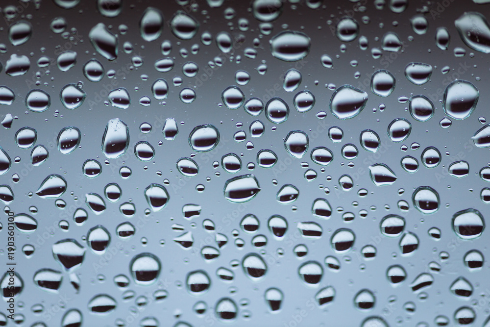 Rain drops on the glass, background. water drop background texture