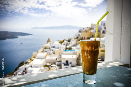 Fototapeta Naklejka Na Ścianę i Meble -  frappe and greece 