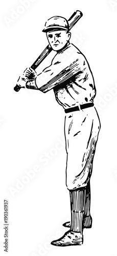 Baseball Spieler - baseball player (Batter, Hitter)